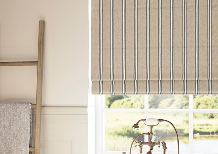Bellagio Stripe, Sandalwood - Roman Blind - Image 5